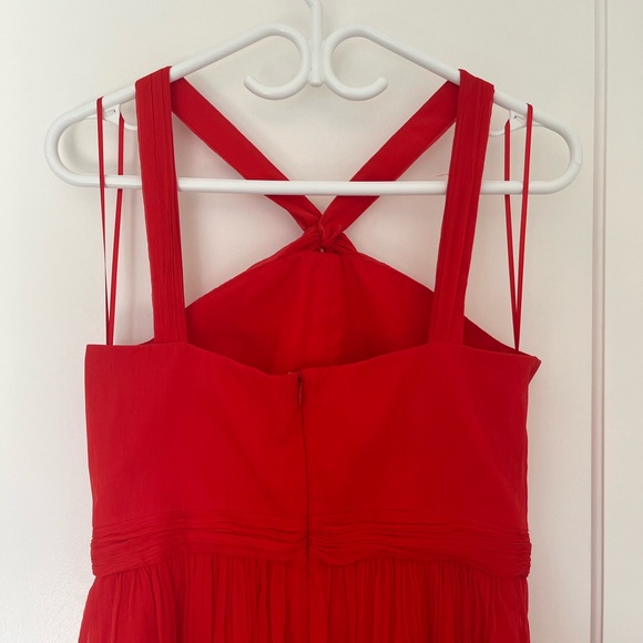 Red Silk J Crew Dress - Picture 8 of 10